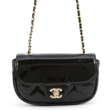 Load image into Gallery viewer, CHANEL Matelasse ChainShoulder Black Patent Leather