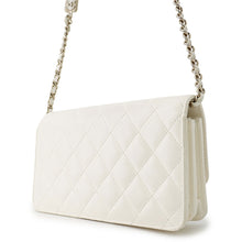 将图像加载到图库查看器中,CHANEL Matelasse ChainShoulder Bag WhiteAP4299 Lambskin/Rhinestone