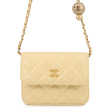 将图像加载到图库查看器中,CHANEL Matelasse Cocoball Mini Chain Shoulder YellowAP1628 Lambskin