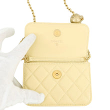 将图像加载到图库查看器中,CHANEL Matelasse Cocoball Mini Chain Shoulder YellowAP1628 Lambskin