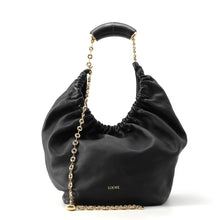 Load image into Gallery viewer, LOEWE Squeeze Bag BlackA914Q37X01 Leather Size Medium