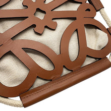 Load image into Gallery viewer, LOEWE Cut-out Shoulder Bag Brown/IvoryB922Q09X01 Leather Canvas