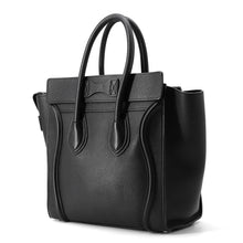 Load image into Gallery viewer, CELINE Luggage Shopper Tote Black189793 Leather Size micro