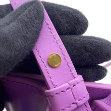 Load image into Gallery viewer, CELINE Vertical Cabas Natural/Purple192082 Canvas Leather Size Small