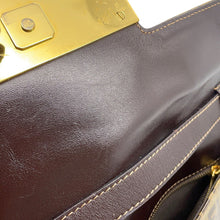 Load image into Gallery viewer, FENDI Zucchino Shoulder Bag Brown Patent Leather