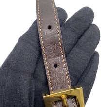 Load image into Gallery viewer, FENDI Zucchino Shoulder Bag Brown Patent Leather