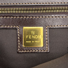 Load image into Gallery viewer, FENDI Zucchino Shoulder Bag Brown Patent Leather