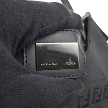 Load image into Gallery viewer, FENDI Zucchino One Shoulder Bag Black Canvas Leather
