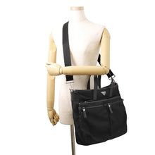 将图像加载到图库查看器中,PRADA 2way Tote Bag Black2VG860 Nylon Leather