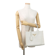 Load image into Gallery viewer, PRADA Symbol Top Titch 2-way Bag White1BA379_ASK_F0009 Leather Size Small