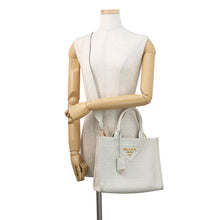 Load image into Gallery viewer, PRADA Symbol Top Titch 2-way Bag White1BA379_ASK_F0009 Leather Size Small