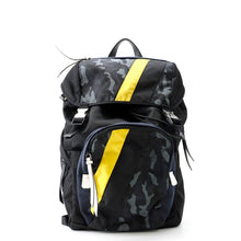 Load image into Gallery viewer, PRADA Camouflage Backpack Navy/Yellow/Black Nylon