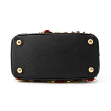 将图像加载到图库查看器中,PRADA Galleria 2WAY Shoulder Bag Black/Multicolor Saffiano Leather