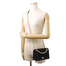 Load image into Gallery viewer, MIUMIU Chain Shoulder Bag Black5BP065 Velour