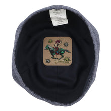 将图像加载到图库查看器中,HERMES Gabriel Beret Size 57 Navy Linen100%