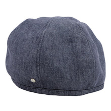 将图像加载到图库查看器中,HERMES Gabriel Beret Size 57 Navy Linen100%