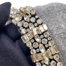 Load image into Gallery viewer, CELINE Rhinestone Cardigan Size XS Gray Cashmere Rhinestone