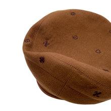 Load image into Gallery viewer, HERMES Saint-Honore beret Size 58 Brown Cashmere100%
