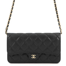 Load image into Gallery viewer, CHANEL Matelasse Chain Phone Case BlackAP3744 Caviar Leather