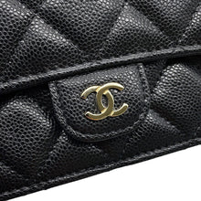 Load image into Gallery viewer, CHANEL Matelasse Chain Phone Case BlackAP3744 Caviar Leather