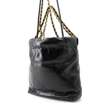 Load image into Gallery viewer, CHANEL CHANEL22 ChainShoulder Bag BlackAS3980 Shiny Calf Leather Size Mini