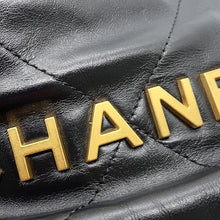 Load image into Gallery viewer, CHANEL CHANEL22 ChainShoulder Bag BlackAS3980 Shiny Calf Leather Size Mini