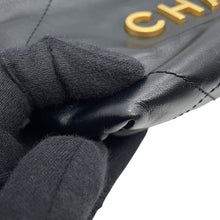 Load image into Gallery viewer, CHANEL CHANEL22 ChainShoulder Bag BlackAS3980 Shiny Calf Leather Size Mini