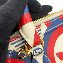 Load image into Gallery viewer, GUCCI Adidas collaboration Horsebit 2-way bag Red/White/Blue677212 Leather Size Mini