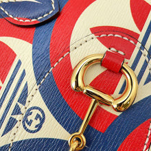 Load image into Gallery viewer, GUCCI Adidas collaboration Horsebit 2-way bag Red/White/Blue677212 Leather Size Mini