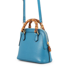将图像加载到图库查看器中,GUCCI Bamboo Diana 2-way Bag Blue715775 Leather Size Mini