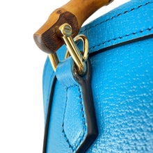 将图像加载到图库查看器中,GUCCI Bamboo Diana 2-way Bag Blue715775 Leather Size Mini