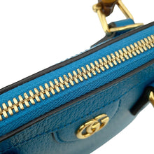 将图像加载到图库查看器中,GUCCI Bamboo Diana 2-way Bag Blue715775 Leather Size Mini