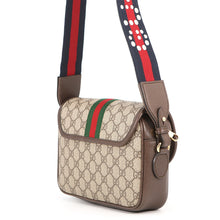 将图像加载到图库查看器中,GUCCI Ophidia Shoulder Bag Brown722117 GG Supreme Leather Size Small
