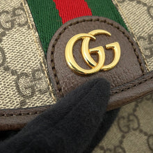 将图像加载到图库查看器中,GUCCI Ophidia Shoulder Bag Brown722117 GG Supreme Leather Size Small