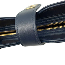 Load image into Gallery viewer, GUCCI GG Canvas Moonside Mini Shoulder Bag Navy/Beige786015 GG Canvas Leather Size Mini