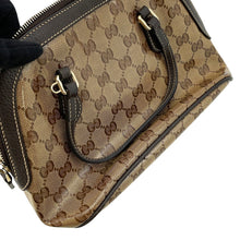 Load image into Gallery viewer, GUCCI GG Crystal 2wayShoulder Bag Brown341504 PVC Leather
