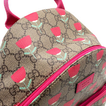 Load image into Gallery viewer, GUCCI GG Supreme Children's Backpack Beige/Pink782708 GG Supreme Leather