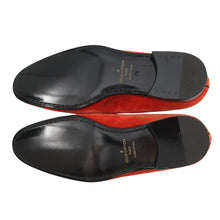 Load image into Gallery viewer, LOUIS VUITTON Opera shoes Orange Velour Size 7 1/2