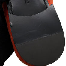 Load image into Gallery viewer, LOUIS VUITTON Opera shoes Orange Velour Size 7 1/2