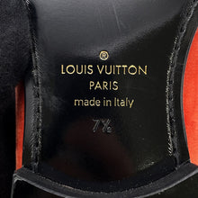 Load image into Gallery viewer, LOUIS VUITTON Opera shoes Orange Velour Size 7 1/2