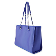 将图像加载到图库查看器中,CHANEL Deauville Tote Bag Purple/OrangeA67001 Canvas Leather Size Medium