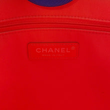 将图像加载到图库查看器中,CHANEL Deauville Tote Bag Purple/OrangeA67001 Canvas Leather Size Medium