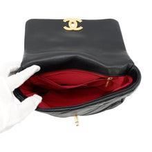 将图像加载到图库查看器中,CHANEL CHANEL19 ChainShoulder Bag BlackAS1160 Shiny Lambskin