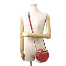 Load image into Gallery viewer, CHANEL Round ChainShoulder Bag PinkPurple Leather