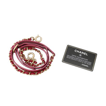 Load image into Gallery viewer, CHANEL Round ChainShoulder Bag PinkPurple Leather