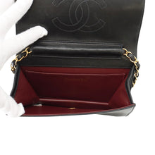 Load image into Gallery viewer, CHANEL Matelasse Push Lock ChainShoulder Bag Black Lambskin