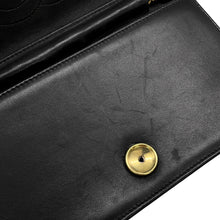 Load image into Gallery viewer, CHANEL Matelasse Push Lock ChainShoulder Bag Black Lambskin