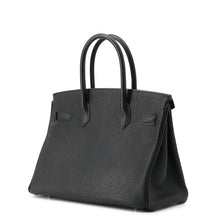 将图像加载到图库查看器中,HERMES Birkin Black Chevre LeatherChevre Coromandel Goatskin Size 30
