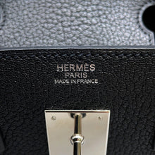将图像加载到图库查看器中,HERMES Birkin Black Chevre LeatherChevre Coromandel Goatskin Size 30
