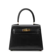 Load image into Gallery viewer, HERMES Mini Kelly Sellier Black Box Calf Leather
